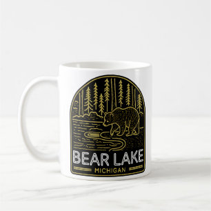 Taza De Café Bear Lake Michigan Vintage Neon