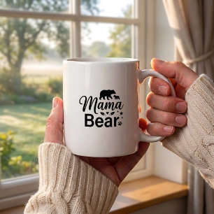 Taza de café Bear Mama, divertida cita de la vida 