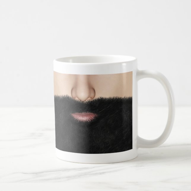 Taza De Café Beard Mouth and Nose (Derecha)