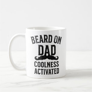 Taza De Café Beard On Dad Coolness Activada