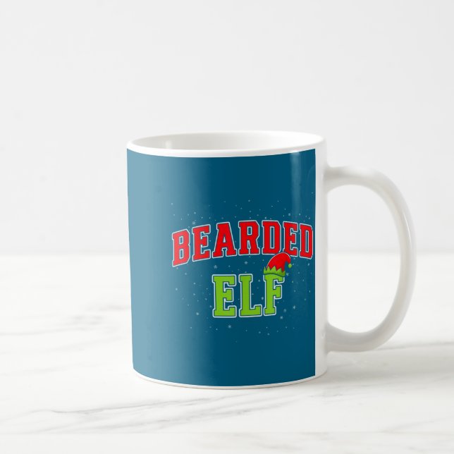 Taza De Café Bearded Elf Christmas Family Matching Group Xmas  (Derecha)