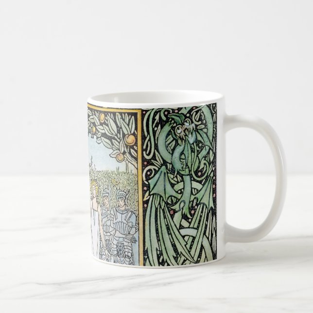 Taza De Café Beardsley: Morte D'Arthur (Derecha)