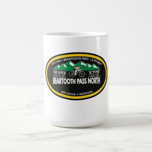 TAZA DE CAFÉ BEARTOOTH PASS NORTH-RED LODGE, MT -"OVAL"