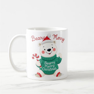 Taza De Café Beary Merry Christmas Polar Bear