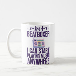 Taza De Café Beatboxer Tocando Música Beatbox Amante del Beatbo