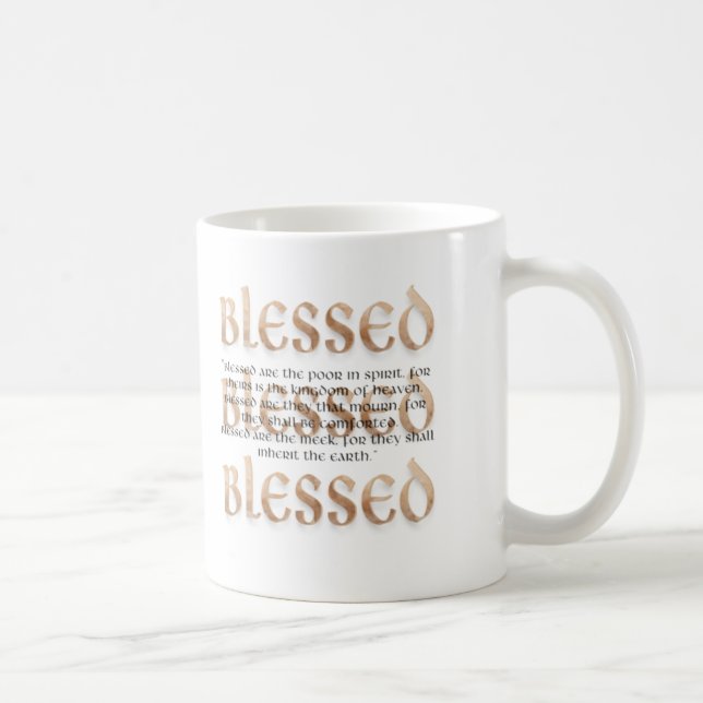Taza De Café Beatitudes bendecidas (Derecha)