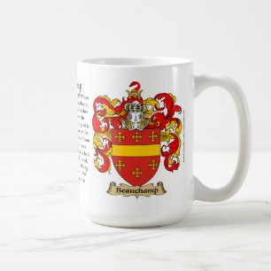Taza De Café Beauchamp, el origen, el significado y el escudo