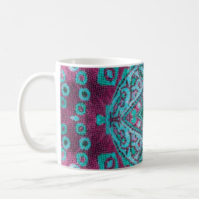 Taza De Café Beautiful, arab, arabic, arabian, arabesque fabric (Izquierda)