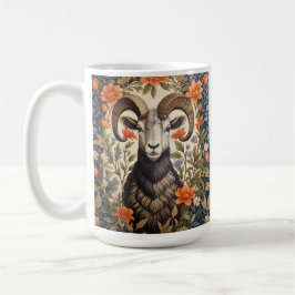 Taza De Café Beautiful Big Horn Sheep William Morris Inspired