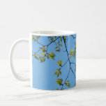 Taza De Café beautiful branch with green and yellow leaves hug<br><div class="desc">beautiful branch with green and yellow leaves hugging a clear blue sky . a great design fitting for artists and nature lovers who adore the sight of a beautiful blue sky hugging green and yellow plants and trees. it can also be given as a gift during happy occasions to your...</div>