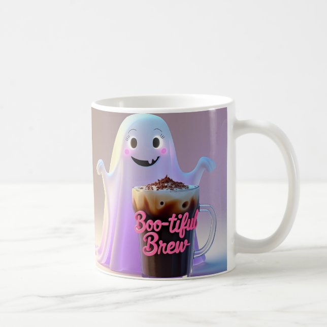 Taza De Café Beautiful Brew Ghost Coffee Mug (Derecha)