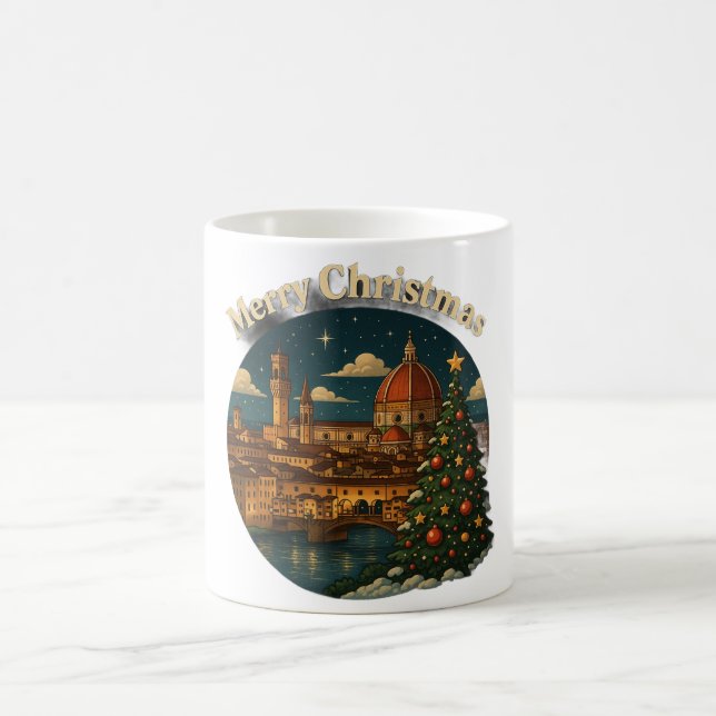 Taza De Café Beautiful Florence Christmas (Centro)
