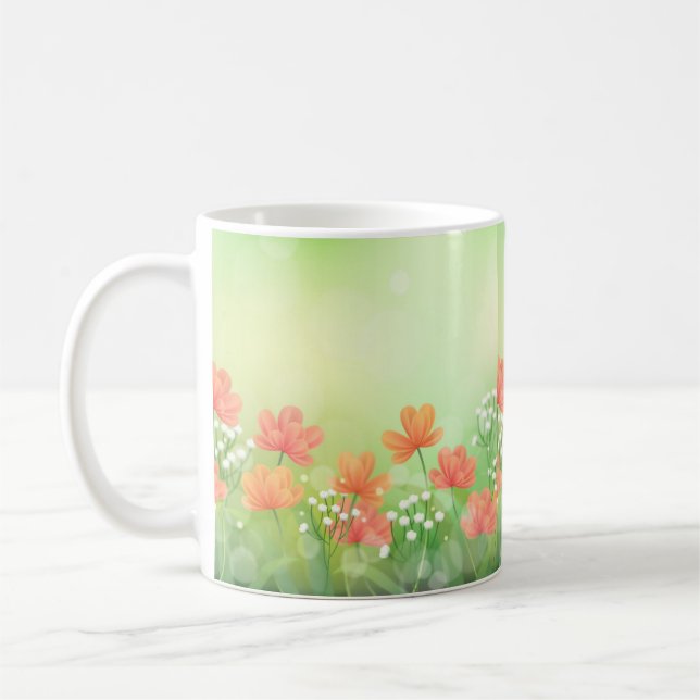 Taza De Café beautiful flowers (Izquierda)