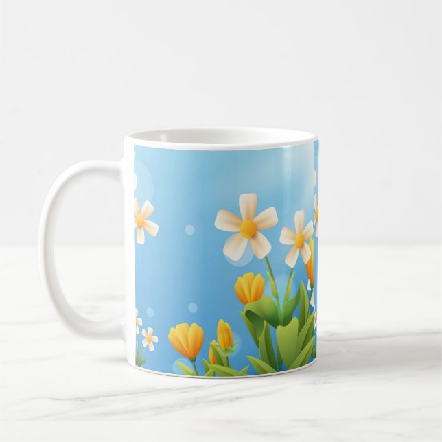 Taza De Café beautiful flowers (Izquierda)