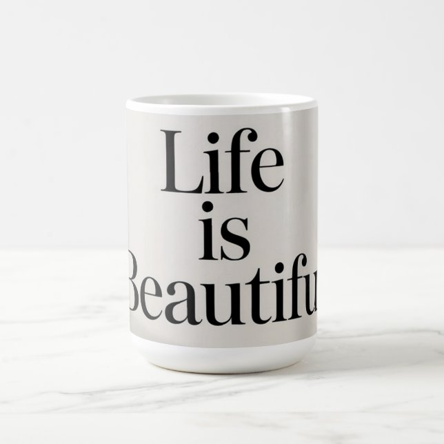Taza De Café Beautiful Life Coffee Mug (Centro)