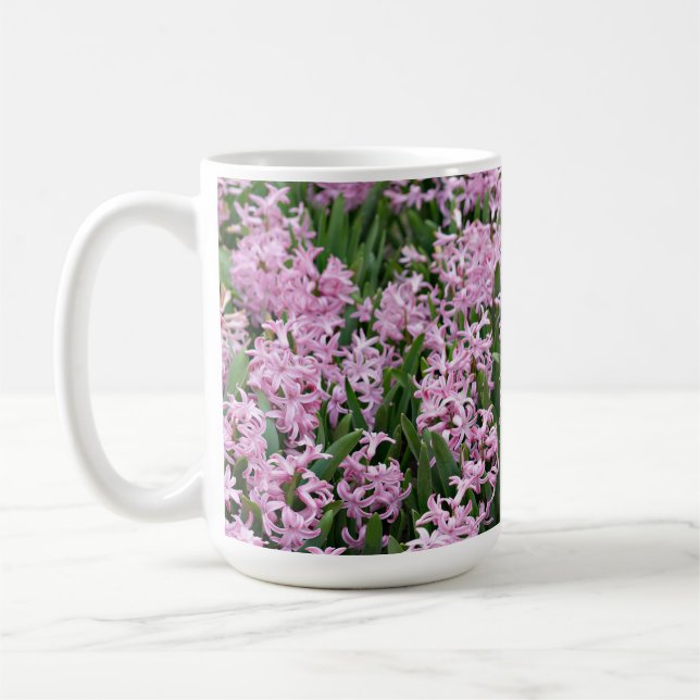 Taza De Café Beautiful pink hyacinths (Izquierda)