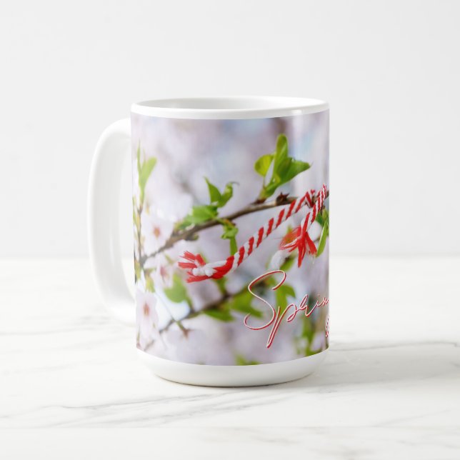 Taza De Café Beautiful spring greeting (Anverso izquierdo)