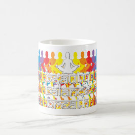 Taza De Café Beauty Balance Breath Rainbow Intentions