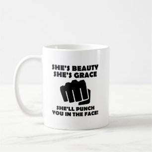 Taza De Café Beauty Grace Punch Funny Mug
