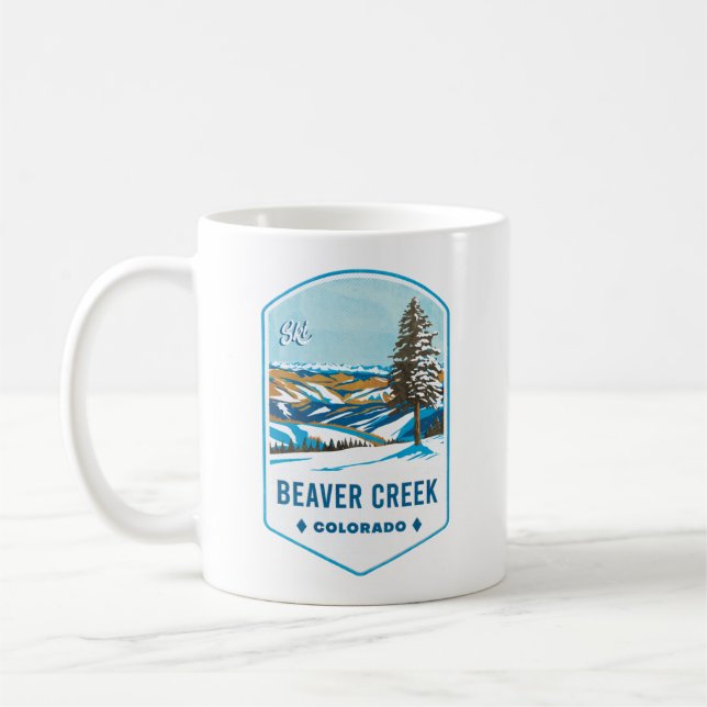 Taza De Café Beaver Creek Colorado Ski Badge (Izquierda)