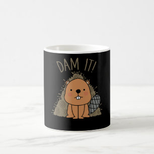 Taza De Café Beaver Dam It Cuaver Dam Funny Pun Sarcástico