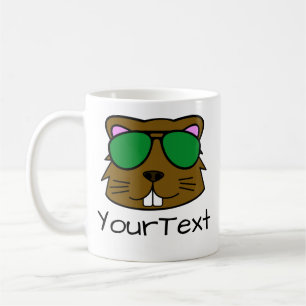 Taza De Café Beaver Doodle Face Coffee Mug Personalizado