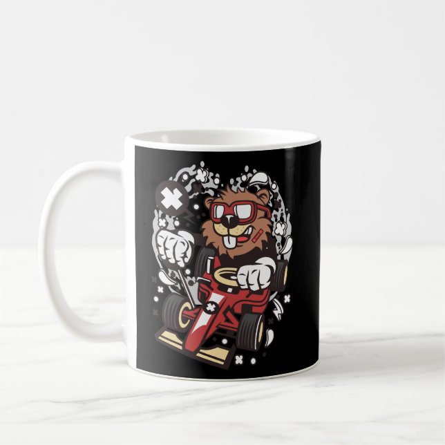 Taza De Café Beaver Racer (Izquierda)