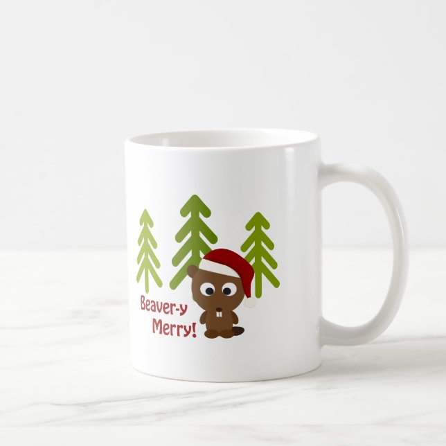 Taza De Café ¡Beaver-y Merry! Navidades Beaver (Derecha)