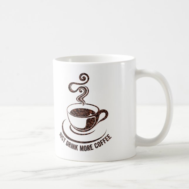 Taza De Café Beba más café Mug (Derecha)