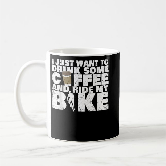 Taza De Café Beba Un Café Y Paseo En Bicicleta - Ciclismo (Izquierda)