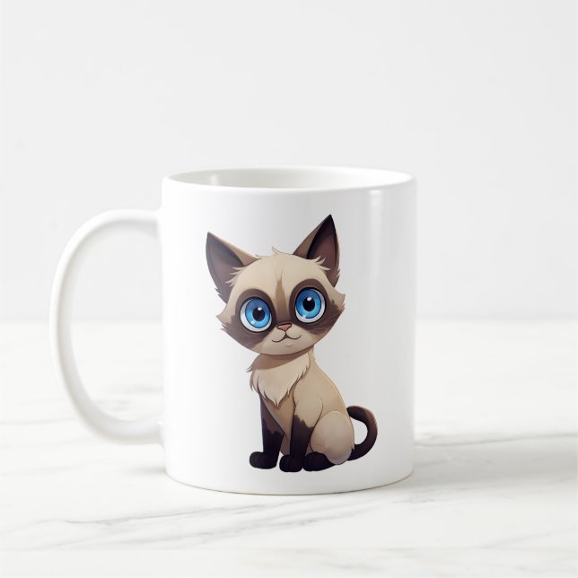Taza De Café Bebé Adorable Cute Animales Café Mug (Izquierda)