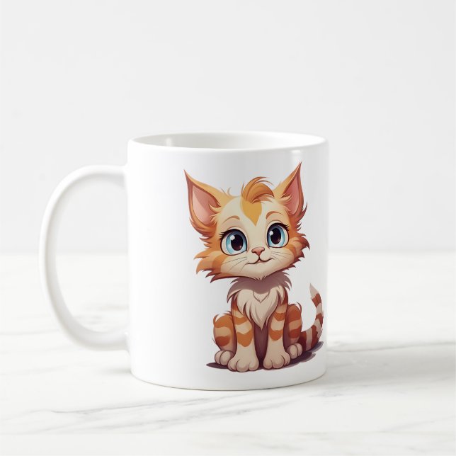 Taza De Café Bebé Adorable Cute Animales Café Mug (Izquierda)