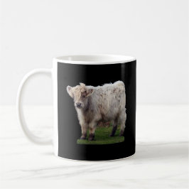 Taza De Café Bebé Adorable Ternero de Vaca Highland Peludo Arte