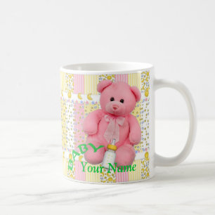 Taza De Café Bebé adulto Pastel Oso y Frasco
