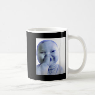 Taza De Café Bebé Ai Te Juras Meme Divertido Bebé Riéndose Meme
