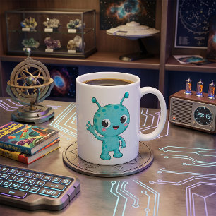 Taza De Café Bebé Alien Espacial Monstruo Adorable