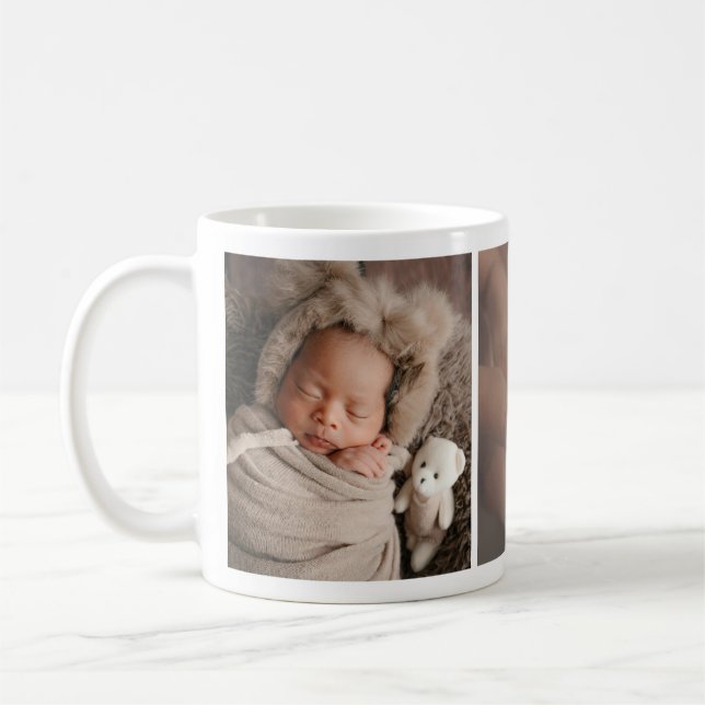 Taza De Café Bebé Anuncio de foto Mug (Izquierda)