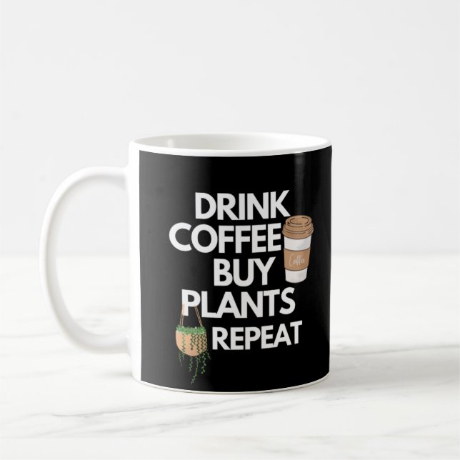 Taza De Café Bebe café compra plantas repetidas (Izquierda)