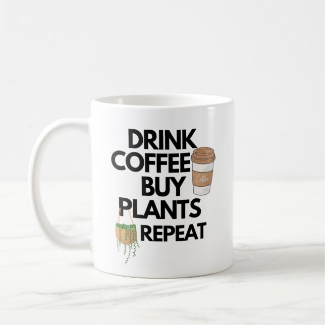 Taza De Café Bebe café compra plantas repetidas (Izquierda)