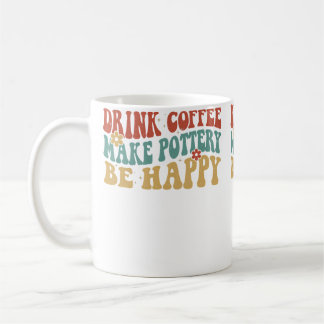 Taza De Café Bebe Café Crea Cerámica Sé Feliz Cerámica Groovy
