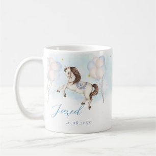 Taza De Café Bebé de cuento de hadas estrellas de globos Pony B