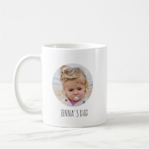 Taza De Café Bebé de foto para papá personalizado