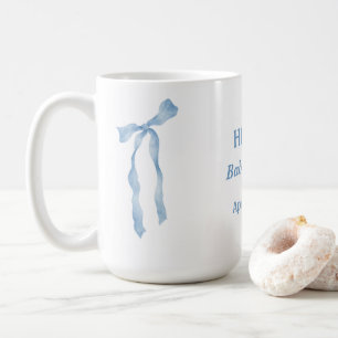 Taza De Café Bebé de la proa azul, oh moto de niño