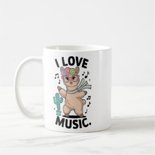 Taza De Café Bebé de música de amor de los Alpes