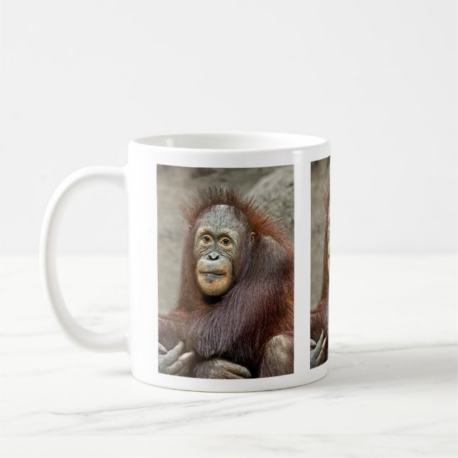 Taza De Café Bebé del orangután (Izquierda)