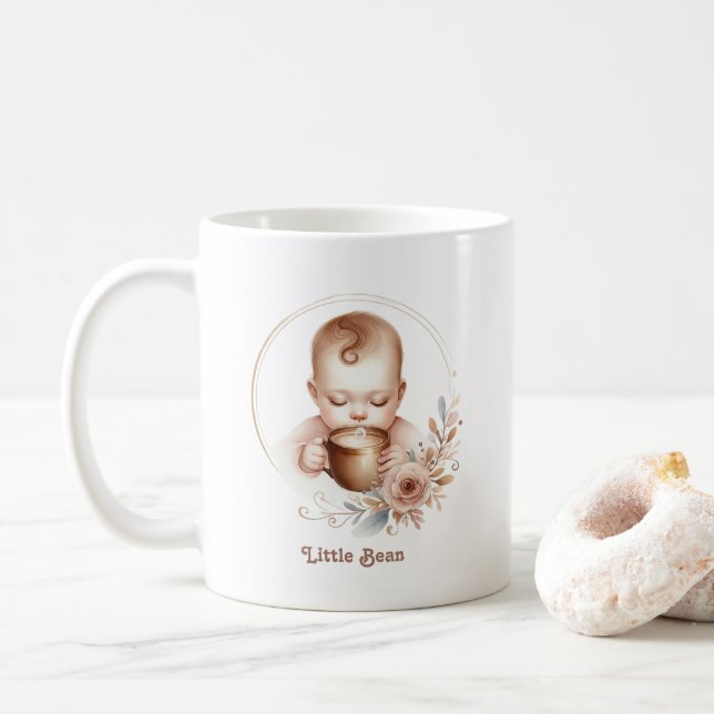 Taza De Café Bebé Frijolito (Con donut)