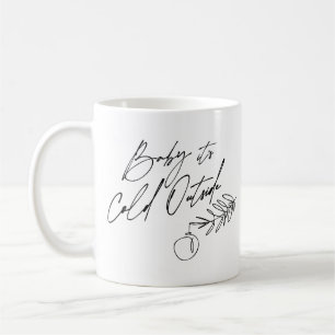 Taza De Café Bebé, frío fuera de las vacaciones de Navidades