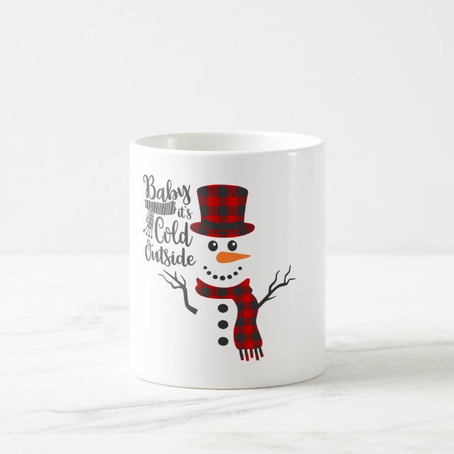 Taza De Café Bebé, frío fuera de Snowman Mug (Centro)
