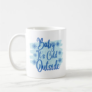 Taza De Café Bebé hace frío fuera de las vacaciones