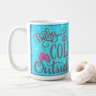 Taza De Café Bebé, hace frío fuera de las vacaciones